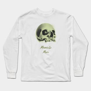 Stoic Memento Mori Skull Long Sleeve T-Shirt